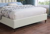 Kort & Co. Rain Upholstered Platform Bed in Light Grey Fabric, Tufted - Full Size | Lit plateforme rembourré Rain de Kort & Co. en tissu gris clair capitonné - format lit double