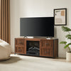 Harvin 54" Electric Fireplace TV Stand with Storage for TVs up to 60" – Brown Oak  |  Meuble pour téléviseur Harvin de 54 po avec foyer électrique et rangement pour téléviseurs jusqu’à 60 po - chêne brun