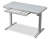 Metro 47.24” Height-Adjustable Office Desk with Storage and USB Ports - White | Bureau Metro de 47,24 po à hauteur réglable avec rangement et ports USB - blanc