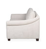 Mallie 60" Chenille Fabric Loveseat with Rolled Arms and Wood Legs - Shell White | Causeuse Mallie de 60 po en tissu de chenille avec accoudoirs enroulés et pattes en bois - blanc coquillage