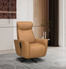 Serene 31" Genuine Leather Power Reclining Massage Chair with Power Headrest and Heated Seat - Tan | Fauteuil de massage à inclinaison électrique Serene de 31 po en cuir véritable avec appuie-tête électrique et siège chauffant - tan