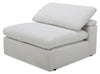 Sky Modular 44\" Fabric Armless Power Reclining Chair with Feather Down Cushions - Nathan Wheat