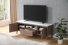 Carlton 58.25" Modern TV Stand with Storage for TVs up to 58"- Dark Taupe | Meuble pour téléviseur moderne Carlton de 58.25 po avec rangement pour téléviseurs de jusqu’à 58 po - taupe foncé