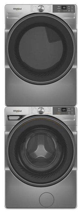 Whirlpool 5.2 Cu. Ft. Smart Front-Load Washer and 7.4 Cu. Ft. Electric Dryer - Radiant Silver