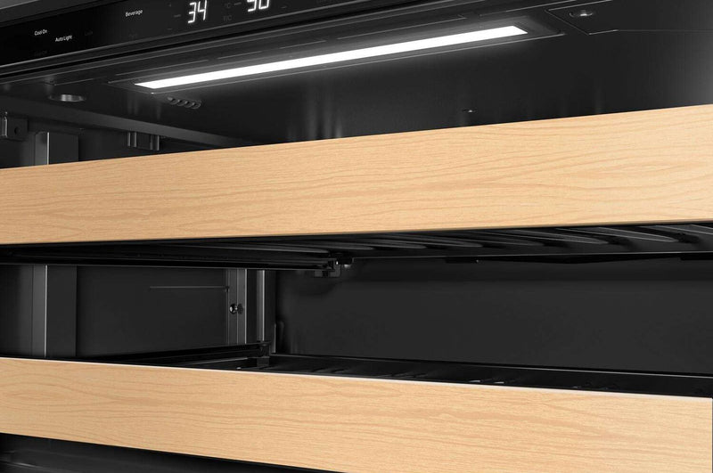 KitchenAid 24\" Beverage Centre with Wood-Front Racks – Black Ore - KUBL524SJP