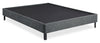 Amos Upholstered Platform Bed in Charcoal Fabric with Tufted Headboard - King Size | Lit plateforme Amos rembourré en tissu anthracite avec tête de lit capitonnée - format très grand lit