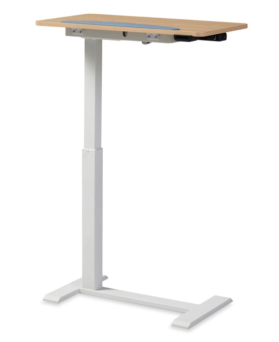 Aaron 26.77\" Portable Lift-Top Office Desk with Adjustable Height - Oak