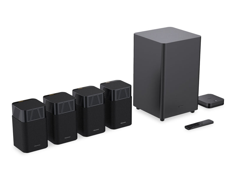 HISENSE 4.1.2-Channel 720W Home Theatre System with Wireless Speakers and Subwoofer (HT Saturn)