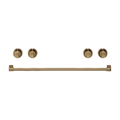 Thor Kitchen Handle and Knob Set for 36” Range in Brushed Bronze - CKA-RE36-BRZ | Ensemble de poignées et de boutons Thor Kitchen bronze brossé pour cuisinière de 36 po - CKA-RE36-BRZ  | RE36KBRZ