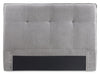 Amos Grey Upholstered Platform Bed with Tufted Headboard - Queen | Lit plateforme rembourré Amos gris avec tête de lit capitonnée - format grand lit