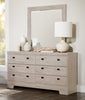 Yorkdale 5pc Bedroom Set with 6-Drawer Storage Bed, Dresser & Mirror, White - Queen Size | Ensemble de chambre à coucher Yorkdale 5 pièces avec lit de rangement à 6 tiroirs, commode et miroir…