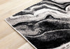 Plasma Black Grey Area Rug - 5'3" x 7'7" | Carpette Plasma gris et noir - 5 pi 3 po x 7 pi 7 po