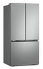 LG 33" 21 Cu. Ft. French 3-Door Refrigerator – Prime Silver - LF21C6000V | Réfrigérateur 3 portes LG de 21 pi3 et de 33 po à portes françaises - couleur argent Prime - LF21C6000V