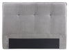 Amos Upholstered Storage Bed in Grey Fabric with Tufted Headboard & 3 Built-in Drawers - King Size | Lit de rangement Amos rembourré en tissu gris avec tête de lit capitonnée et 3 tiroirs intégrés - format très grand lit