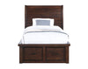 Sonoma Platform Storage Bed with Headboard & Frame, Mango Brown - Twin Size | Lit plateforme de rangement Sonoma avec tête de lit et cadre de lit, brun manguier - format très lit simple