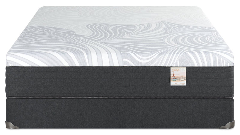 Springwall Spa 12 Plush Smooth Top Queen Mattress in a Box Set