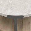 Felicity 22" Round End Table with Shelf - Grey | Table de bout ronde Felicity de 22 po avec tablette - grise