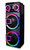 Proscan 2 x 15" 120W Light Up Party Speaker with Bluetooth and Microphone | Haut-parleur de fête de 120 W Proscan 2 x 15 po avec éclairage, Bluetooth et microphone