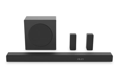 HISENSE HS5100 5.1 Channel 540W Soundbar with Wireless Subwoofer & Rear Speakers | HS5100SB Barre de son de 540 W à 5.1 canaux HISENSE HS5100 avec caisson d’extrêmes graves sans fil et haut-parleurs arrière