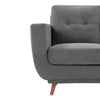 Cosmo 57" Fabric Loveseat with Tufted Back Cushions - Charcoal | Causeuse Cosmo de 57 po en tissu avec coussins de dossier capitonnés - anthracite