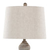 Orson 32" Farmhouse Table Lamp with Oat Linen Shade - Grey | Lampe de table champêtre Orson de 32 po avec abat-jour en lin de couleur avoine - grise