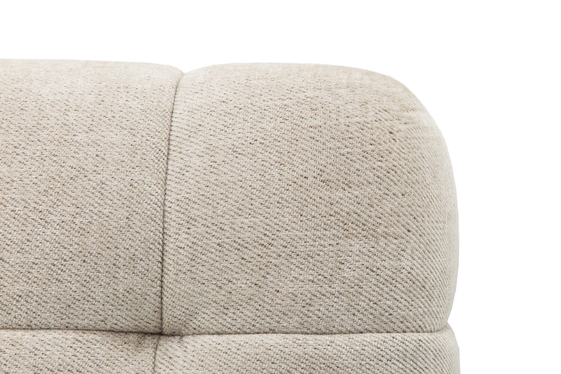 Kort & Co. Oaklyn Modular 77\" Fabric Loveseat with Tufted Seat Cushions - Beige