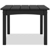 Lake Outdoor Patio Coffee Table - High Density Plastic, Weather Resistant – Black | Table à café Lake pour la terrasse à l’extérieur - plastique haute densité, résistant aux intempéries - noire