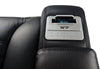 Zen 86" Leather-Look Fabric Power Reclining Massage Sofa with Power Headrests and Drop-Down Console - Black | Sofa de massage à inclinaison électrique Zen de 86 po en tissu d’apparence cuir avec appuie-têtes électriques et console rabattable - noir