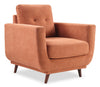 Cosmo 34" Fabric Chair with Tufted Back Cushion - Orange | Fauteuil Cosmo de 34 po en tissu avec coussin de dossier capitonné - orangé