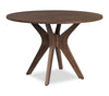 Rain 5pc Dining Set with Table & 4 Blue Chairs, 45"W Round - Blue/Brown | Ensemble de salle à manger Rain 5 pièces avec table ronde de 45 po (L) et 4 chaises bleues - bleu et brun