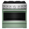 KitchenAid 5.1 Cu. Ft. Dual Fuel Range with No Preheat Air Fry – Cardamom - KFDS936SDC | Cuisinière hybride KitchenAid de 5,1 pi3 avec friture à air sans préchauffage - cardamome - KFDS936SDC