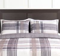 Conner 3-Piece King Comforter Set - Brown