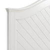 Ella Panel Bed with Headboard & Frame, Chevron Pattern, White - King Size | Lit à panneaux Ella blanc avec tête de lit, cadre et motif de chevrons - format très grand lit