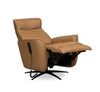 Serene 31" Genuine Leather Power Reclining Massage Chair with Power Headrest and Heated Seat - Tan | Fauteuil de massage à inclinaison électrique Serene de 31 po en cuir véritable avec appuie-tête électrique et siège chauffant - tan