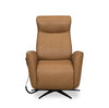 Serene 31" Genuine Leather Power Reclining Massage Chair with Power Headrest and Heated Seat - Tan | Fauteuil de massage à inclinaison électrique Serene de 31 po en cuir véritable avec appuie-tête électrique et siège chauffant - tan