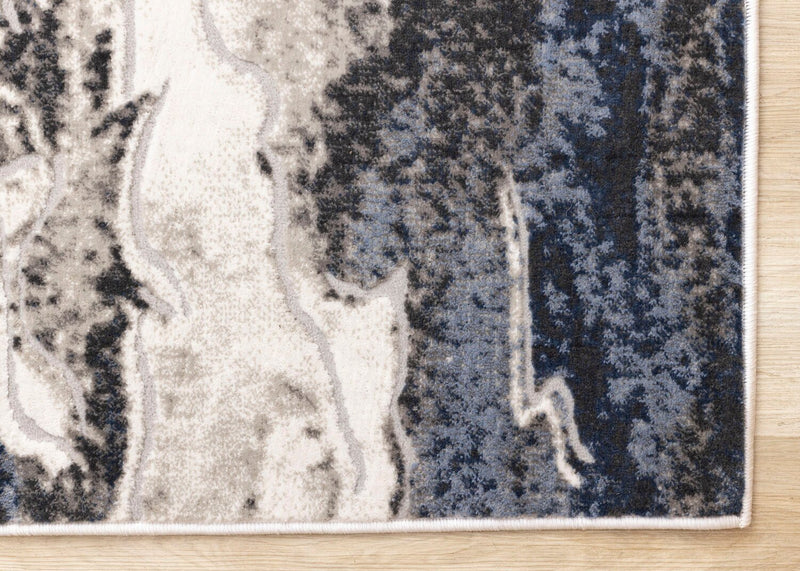Linnie Blue Grey Area Rug - 7'10\" x 10'6\"