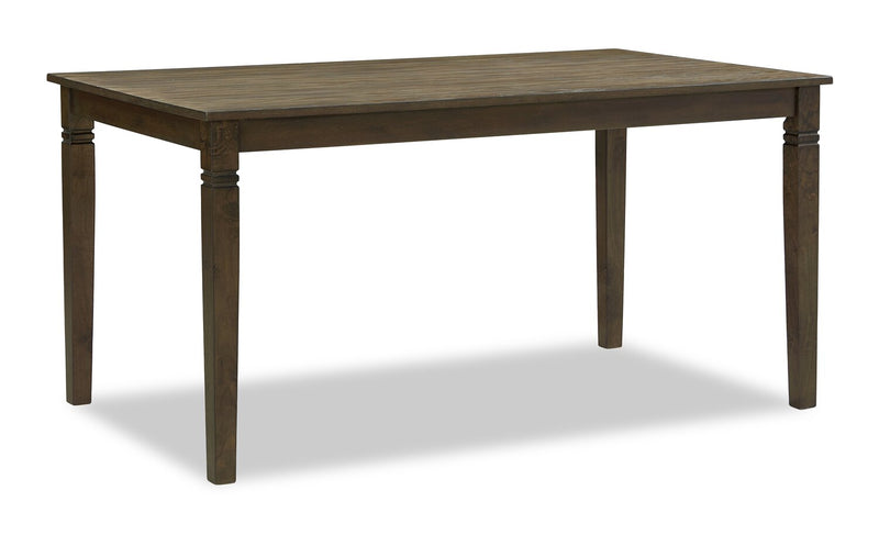 Devon 5pc Dining Set with Table & 4 Chairs - 60\"W, Wood - Dark Brown