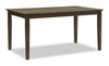 Devon Dining Table, Wood, 60"W - Dark Brown | Table de salle à manger Devon de 60 po (L) en bois - brun foncé