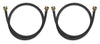 Whirlpool® 4' Washer Hose - 2 Pack | Tuyau de laveuse Whirlpool de 4 pieds - Ensemble de 2