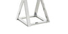 Briar 22" Modern Glass Top End Table - Silver | Table de bout moderne Briar de 22 po avec dessus en verre - argentée
