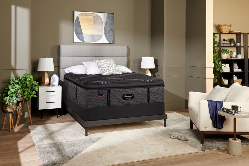 Beautyrest Black Signature Orchid Euro Pillowtop Full Mattress Set