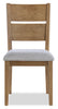 Lotus 5pc Dining Set with Table & 4 Slat-Back Chairs, Wood, 82"W - Natural | Ensemble de salle à manger Lotus 5 pièces en bois avec table de 82 po (L) et 4 chaises à dossier à lattes - naturel