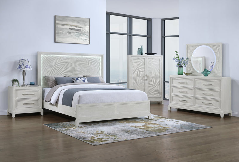 Vida Bedroom 6-Drawer Dresser, 66\"W x 40\"H - Sand