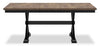 Raven 5pc Dining Package with 60-78"W Extension Table & 4 Chairs - Two-Tone Black & Brown | Ensemble de salle à manger Raven 5 pièces avec table à rallonge, 60 po à 78 po (L) et 4 chaises - deux teintes, noir et brun