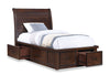Sonoma Platform Storage Bed with Headboard & Frame, Mango Brown - Twin Size | Lit plateforme de rangement Sonoma avec tête de lit et cadre de lit, brun manguier - format très lit simple