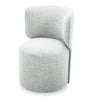 Zola Gliding Dining Chair with Polyester Fabric - Cloud Grey | Chaise de salle à manger coulissante Zola en tissu de polyester - gris nuage