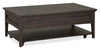 Hanson 50” Traditional Pine Coffee Table with Storage and Casters - Graphite | Table à café traditionnelle Hanson de 50 po en pin - graphite