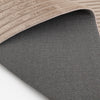 Dream Step Memory Foam Channel Taupe Faux Fur Area Rug - 7' x 10' | Carpette Dream Step à canaux en fausse fourrure taupe avec mousse à mémoire de forme - 7 pi x 10 pi