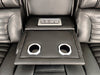 Zen 86" Leather-Look Fabric Power Reclining Massage Sofa with Power Headrests and Drop-Down Console - Black | Sofa de massage à inclinaison électrique Zen de 86 po en tissu d’apparence cuir avec appuie-têtes électriques et console rabattable - noir