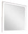 Halo Bedroom Dresser Mirror with LED Light, Glam - White